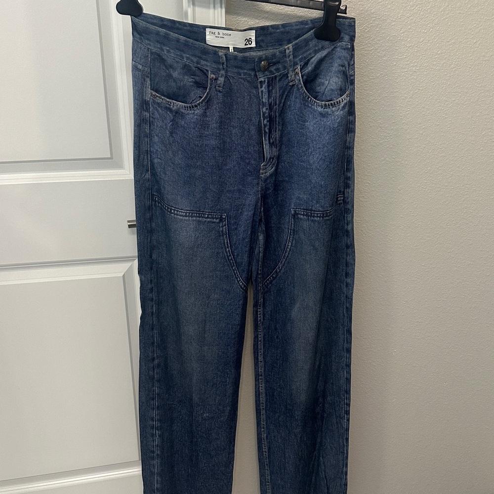 Rag’n’Bone Miramar carpenter silk denim